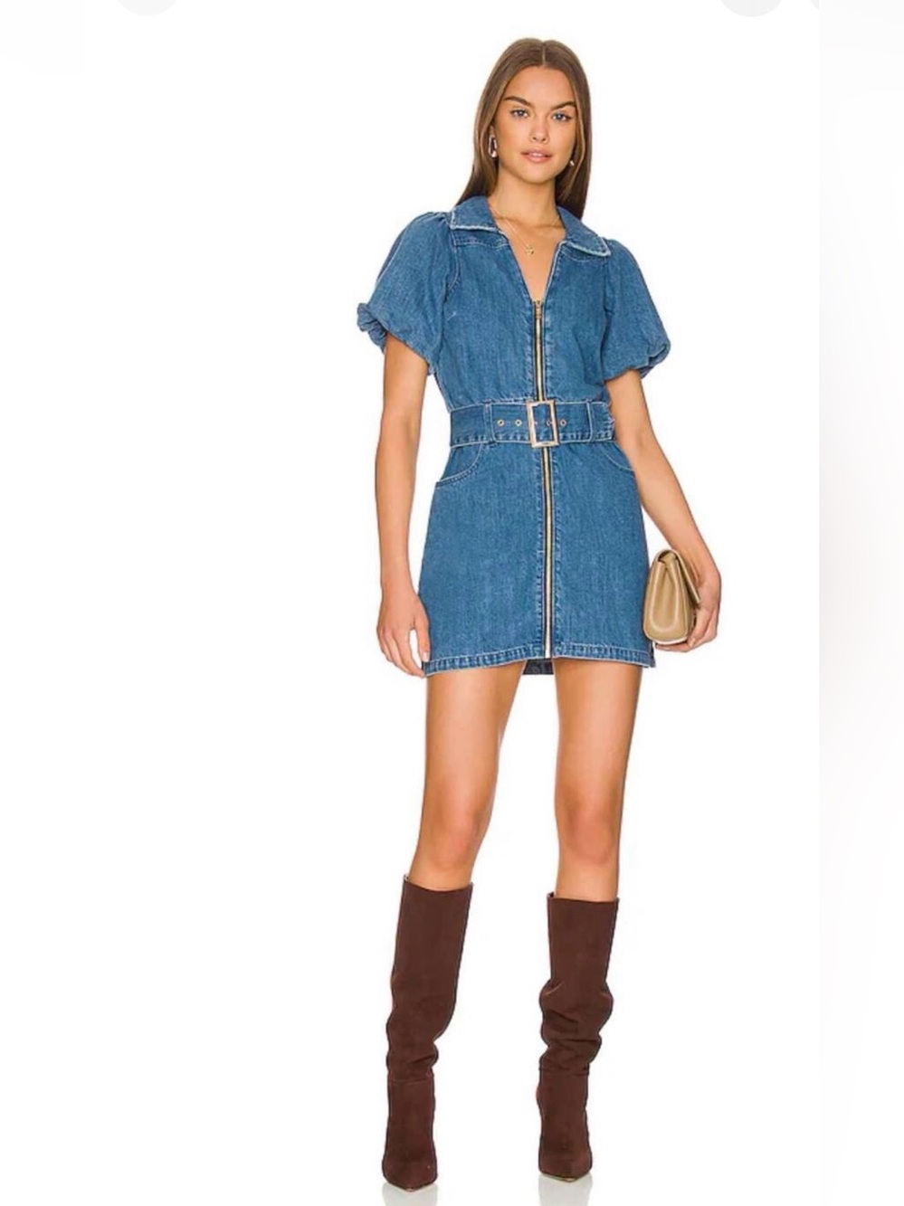 Show Me Your Mumu Light Blue Denim Dress